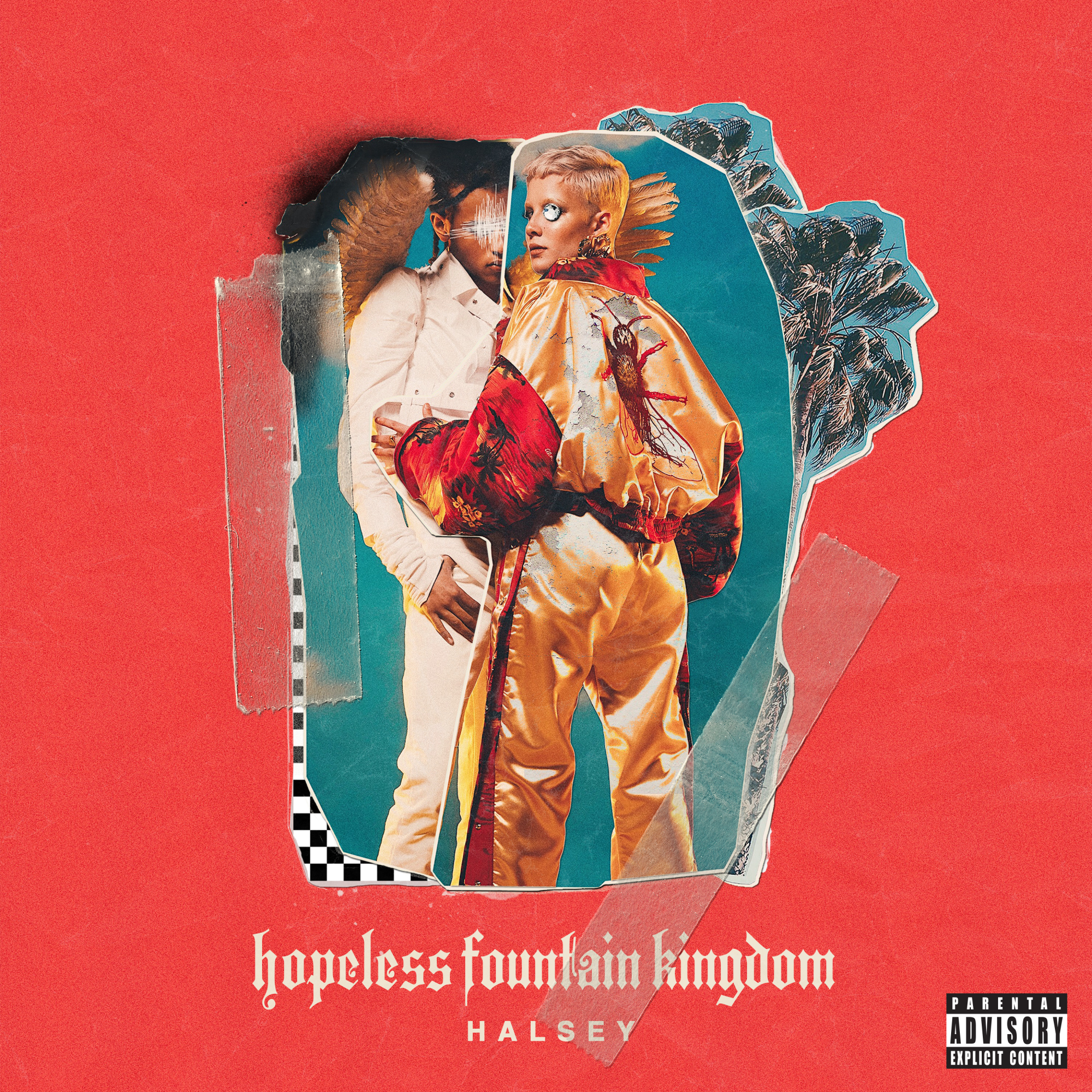 The album cover for Halsey's "Hopeless Fountain Kingdom" which is based around the romantic tragedy, Romeo and Juliet.