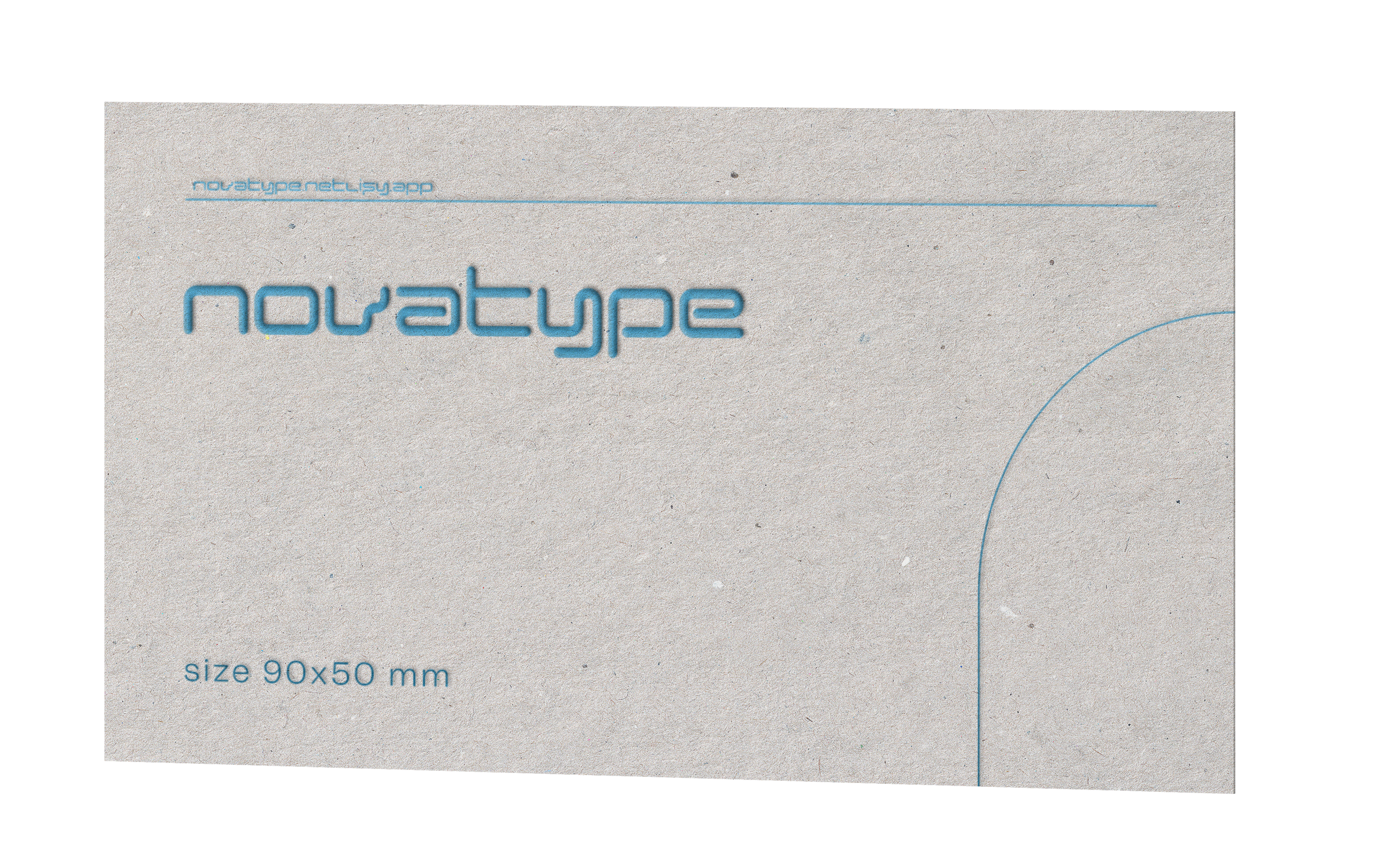 A "Novatype" Business Card Mockup. 